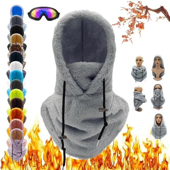 Fleece Hooded Scarf - Picture 1 of 11